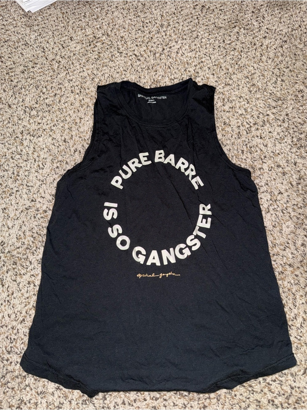 Pure Barre Spiritual Gangster Tank Top⭐️ Used - like new (worn once) ⭐️